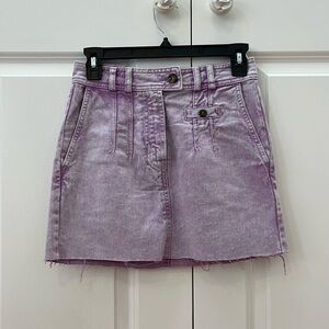 Urban Outfitters BDG Lilac Sonny Acid Wash Denim Mini Skirt